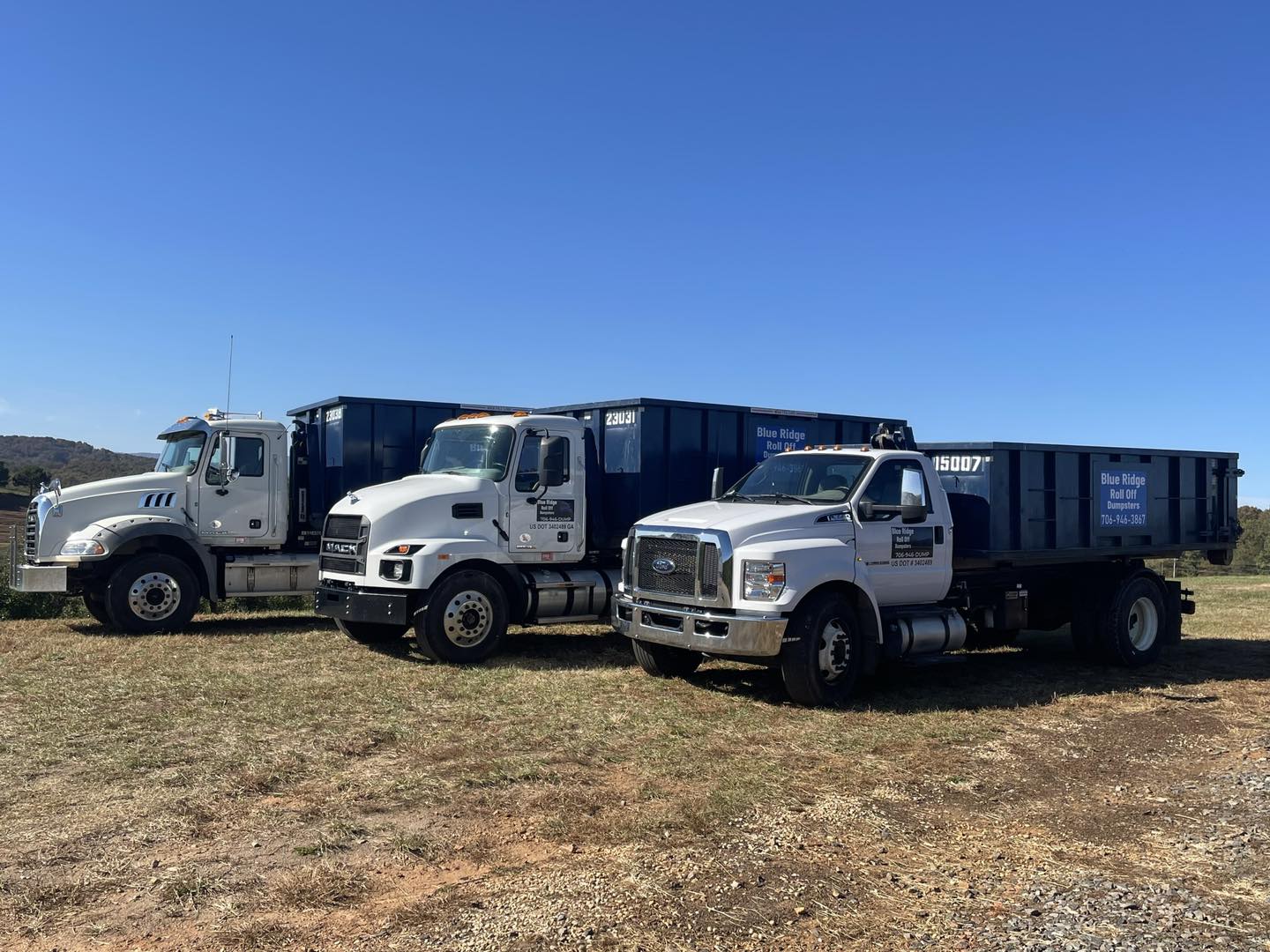 Blue Ridge Roll Off Dumpsters Truck Fleet
